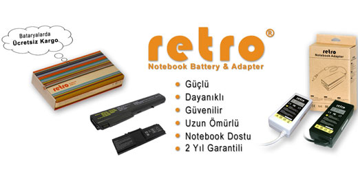Retro Laptop bataryası ve Şarj aletleri